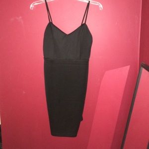 Sexy LF black bodycon dress