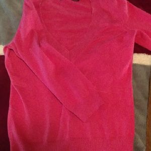 3/4 sleeve vneck sweater