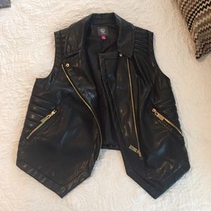 Vince Camuto leather vest