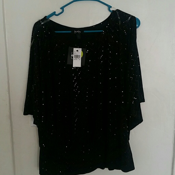Black sequin top