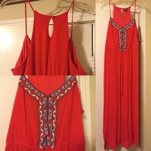 Coral dress
