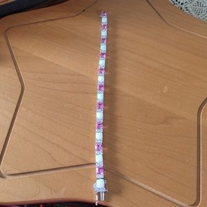 Pink And Opal Stone Bracelet