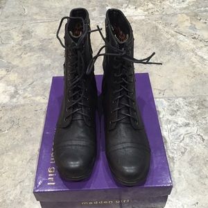 Madden Girl Combat Boots