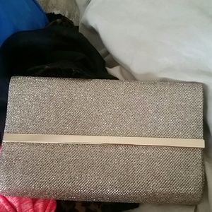 GLITTER Gold Clutch