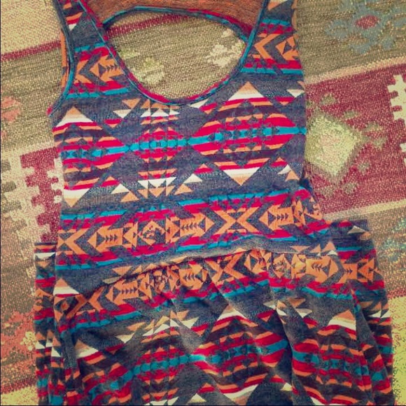 Obey Dresses & Skirts - Obey open back southwestern dress