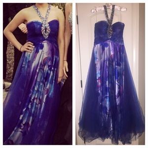 Multi colored prom dress
