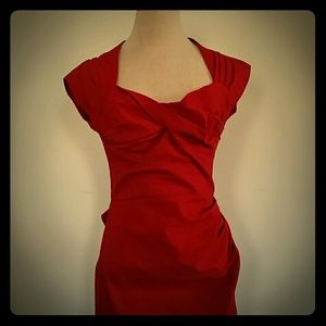Retro Stop Staring Red Love Dress