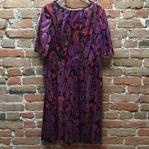SALE SALE SALE Vintage late 1950's paisley dress