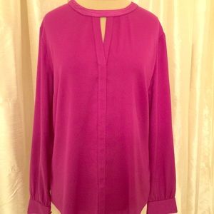 Ann Taylor Cutout Blouse