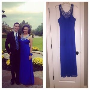 Formal blue dress