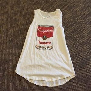 Campbell's Soup by Andy Warhol tank