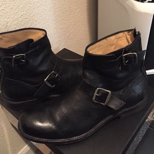 Frye mens Jacob engineer boots sz 9D black