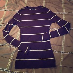 👒 Rue21 Brown Striped Long sleeve Shirt