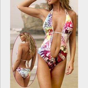 🚨SOLD🚨 Ed Hardy Love Kills Monokini Bikini