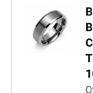Tungsten Brushed Matte unisex Ring