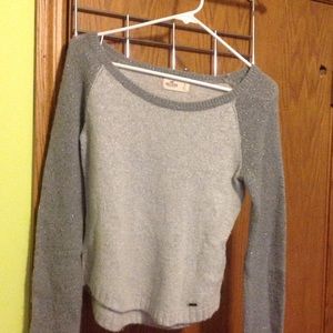 Silver and gray sweater