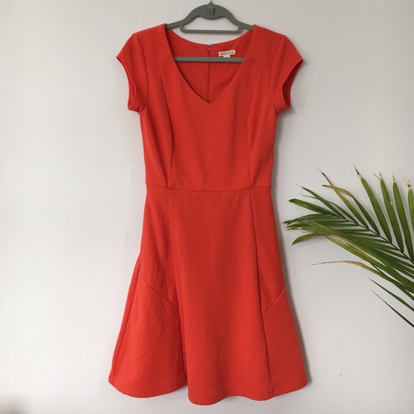 Red skater dress