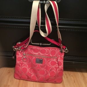 Pink/red COACH purse!!