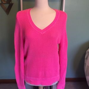 Neon knit sweater