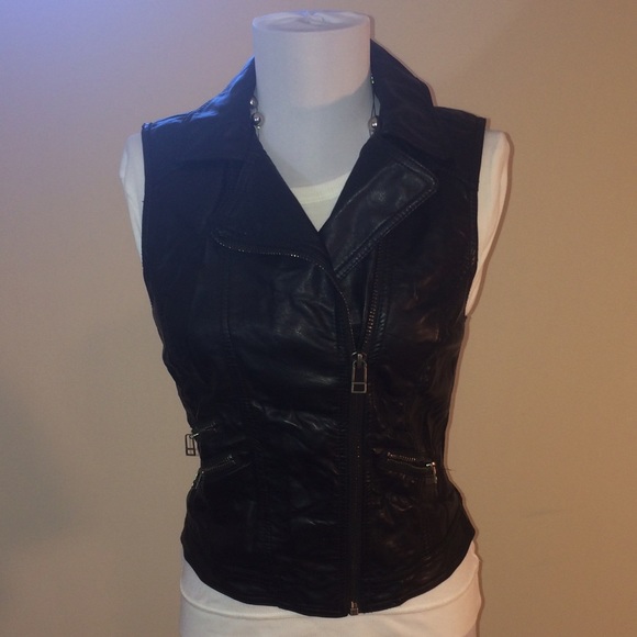 Pleather vest