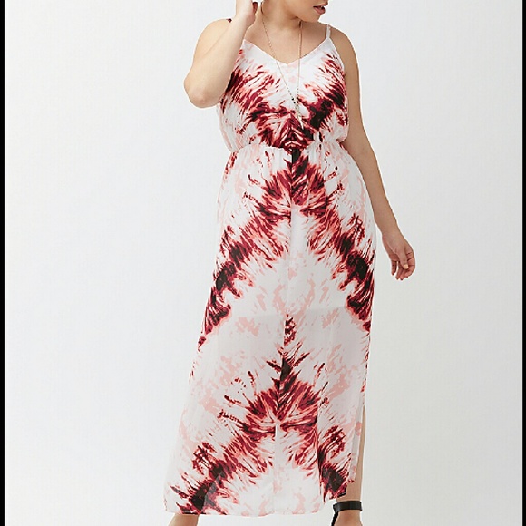 Tie dye maxi dress