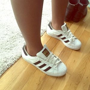 Black and white Superstar Adidas