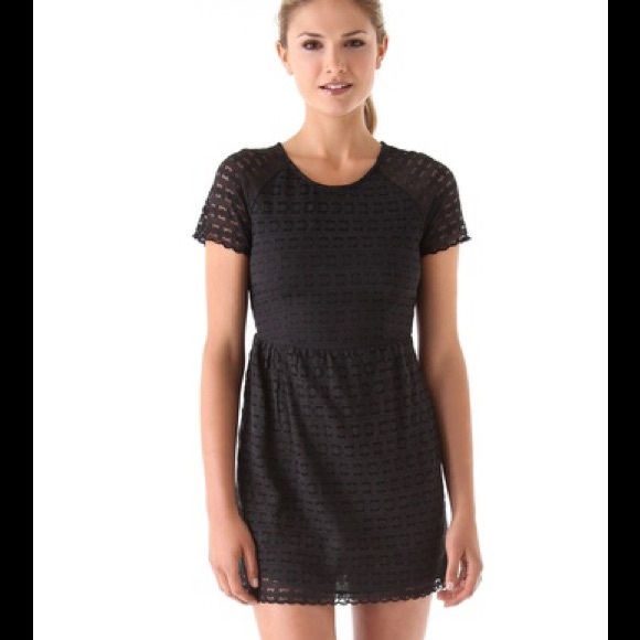 Free People 'Candy' black lace dress