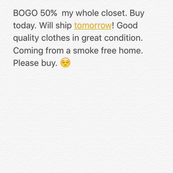 Closet sale. 😌