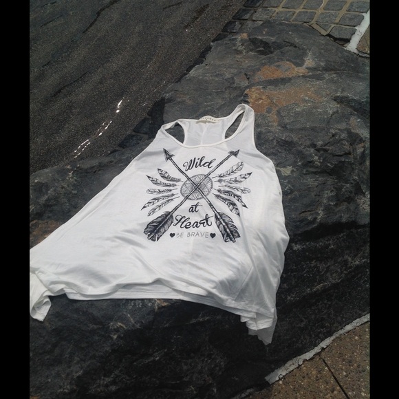 Wild At Heart Be Brave White Racerback Tank?? - Picture 4 of 4
