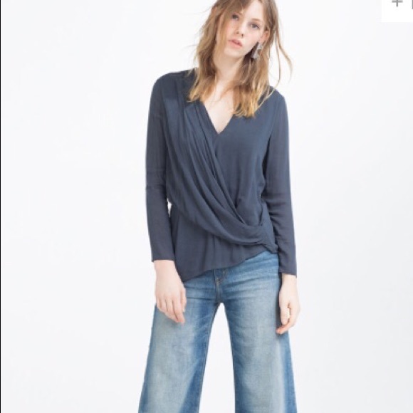Zara asymmetric top NWT