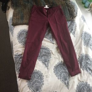 H&M Maroon pants