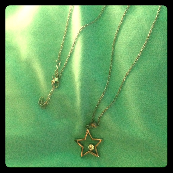 Silver star necklace