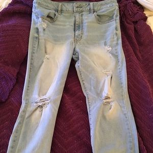 Distressed American Eagle Jeans