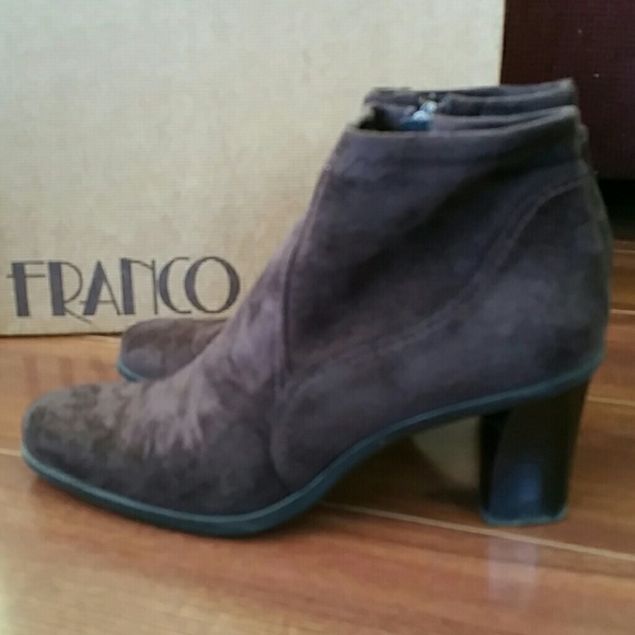 Franco Sarto Figaro Suede Ankle Boot. - Picture 2 of 4