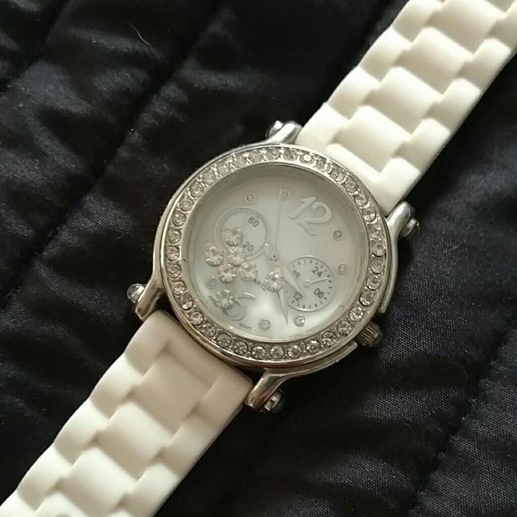 Ashley princess sparkle watch w/ floating gems