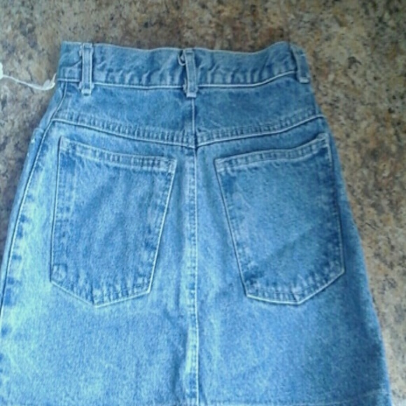 Denim Rhimestone Mini skirt - Picture 4 of 4