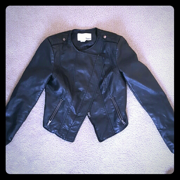 Bar III pleather jacket