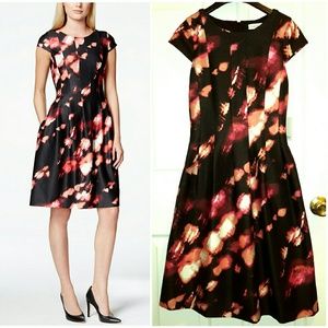 New w Tags Calvin Klein Floral Dress size 2