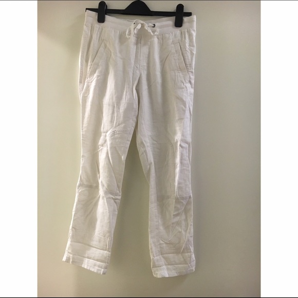 Simple skinny linen pants