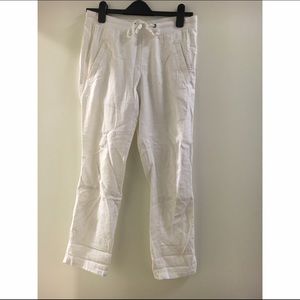 Simple skinny linen pants