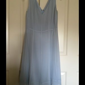 Silk Banana Republic dress. Baby blue