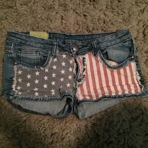 American flag shorts