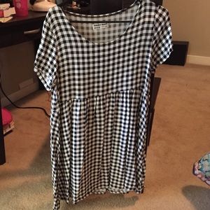 Checkered American apparel baby doll dress