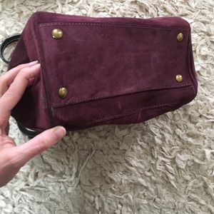 Coach Bags - Deep Purple Coach Suede Satchel Coach Bags - Deep Purple Coach Suede Satchel