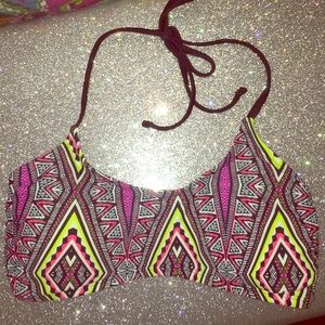 Colorful bikini top