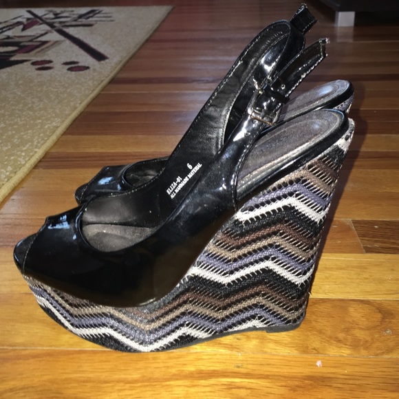 Peep toe platform wedges - Picture 1 of 2