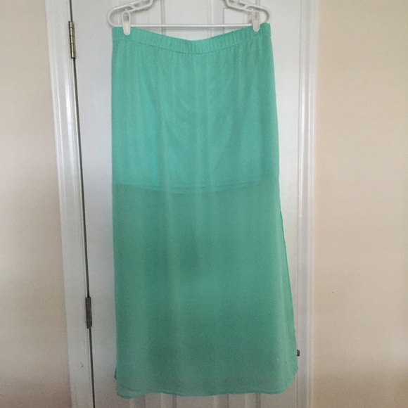 ✨NWOT✨Mint Maxi Skirt✨ - Picture 1 of 4