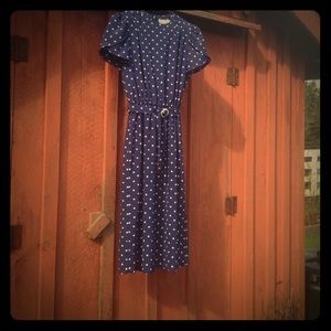 Vintage Polka Dot Pinup Dress
