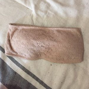 Nude strapless padded bandeau