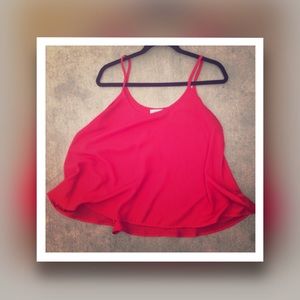 LA Active Red Crop-Top